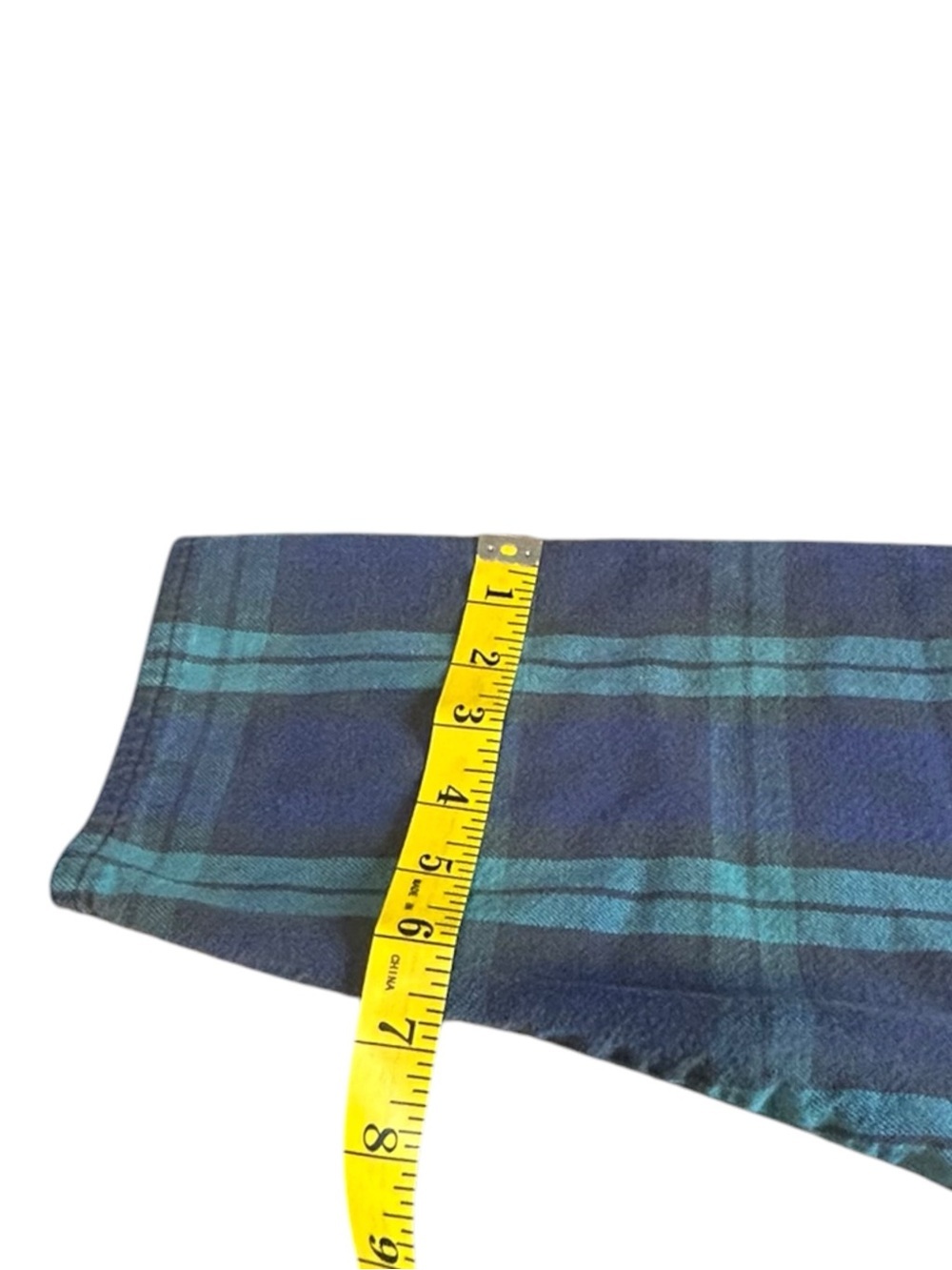 Vintage Marsha Sport Patchwork Denim Plaid Pullover 90s Grunge Top - Picture 11 of 14